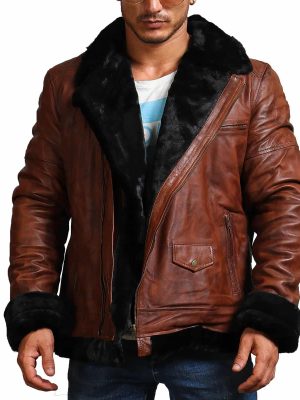 Alaska Shearling Brown Leather Jacket