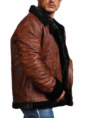 Alaska Shearling Brown Leather Jacket