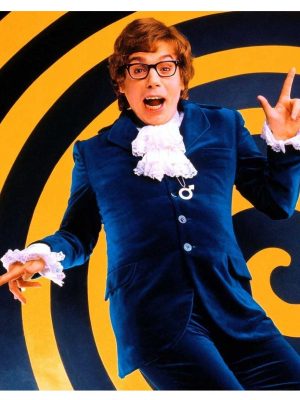 Austin powers Man Of Mystery Mike Myers Blue Velvet Suit