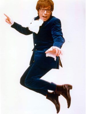 Austin powers Man Of Mystery Mike Myers Blue Velvet Suit
