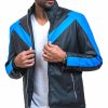 Black Night The Wing Mens Leather Jacket