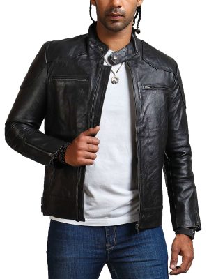 David-Black-Biker-Leather-Jacket-For-Men