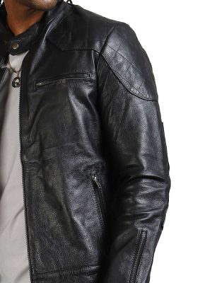 David-Black-Biker-Leather-Jacket-For-Men