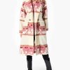 Kelly Reilly Yellowstone Beth Dutton S05 Printed Pink Coat