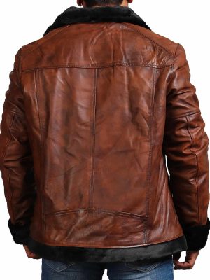 Alaska Shearling Brown Leather Jacket