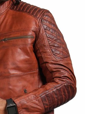 Batman The Killing Joke Scarecrow Biker Leather Jacket For Men