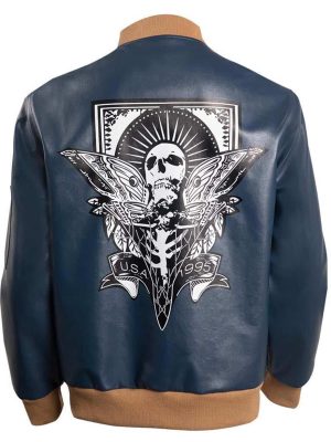 Resident Evil 4 Leon S Kennedy Blue Bomber Jacket