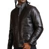Sword Dark Brown Biker Leather Jacket