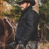Yellowstone RIP Wheeler Cole Hauser Black Cotton Jacket