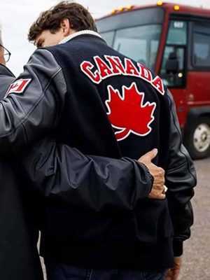 Canadian Prime Minister Justin Trudeau Varsity Jacket
