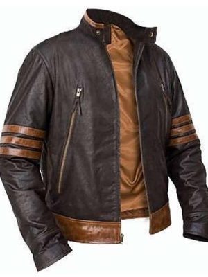 Wolverine X Men Origins Brown Leather Jacket