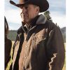 John Dutton Yellowstone Kevin Costner Brown Corduroy Jacket