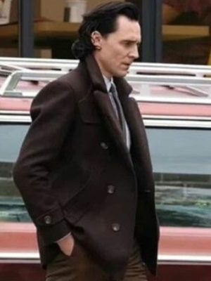 Loki SO2 Tom Hiddleston Brown Peacoat
