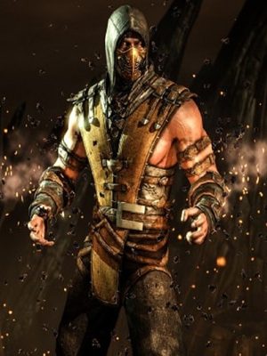 Mortal Kombat X Scorpion Leather Jacket With Hood