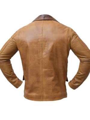 Wes Bentley Yellowstone Jamie Dutton Brown Leather Jacket