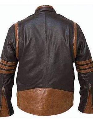 Wolverine X Men Origins Brown Leather Jacket