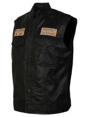 Angel Reyes Mayans M C Biker Leather Vest