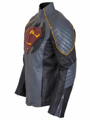 Batman V Superman Dawn Of Justice Grey Leather Jacket