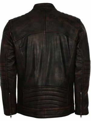 Cameron Brown Biker Leather Jacket