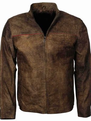Julius Brown Distressed Leather Fashion Jacket