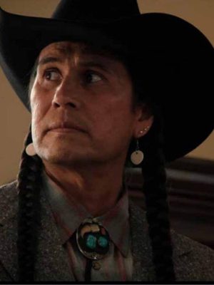 Mo Brings Plenty Yellowstone Season 4 Wool Grey Coat