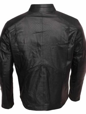 Red Son Superman Costume Black Leather Jacket