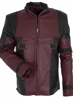 Ryan Reynolds Deadpool Maroon Leather Jacket