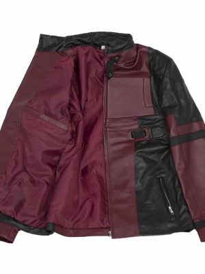 Ryan Reynolds Deadpool Maroon Leather Jacket