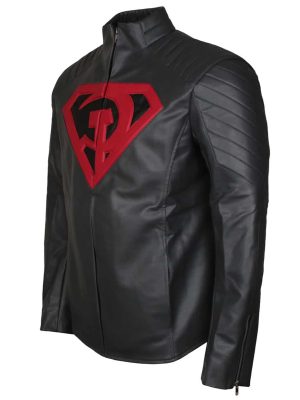 Superman Red Son Grey Leather Jacket