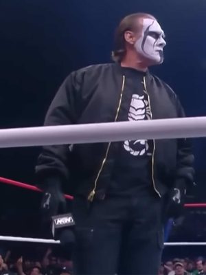 AEW Dynamite Sting Satin Black Bomber Jacket