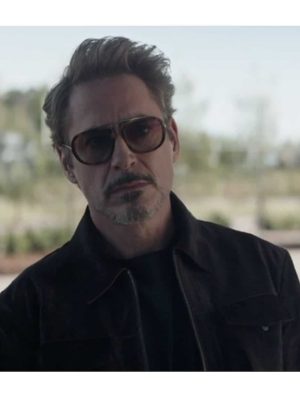 Avengers Endgame Tony Stark Iron Man Black Cotton Jacket