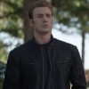 Chris Evans Avengers Endgame Captain America Black Leather Jacket