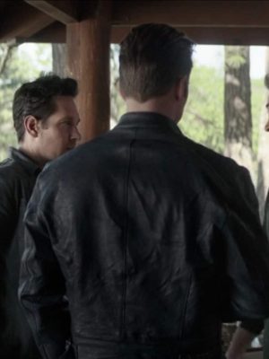 Chris Evans Avengers Endgame Captain America Black Leather Jacket
