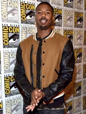 Michael B Jordan Comic Con Bomber Varsity Jacket