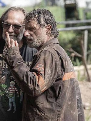 Rick Grimes Tv Series The Walking Dead Andrew Lincoln Brown Cotton Jacket