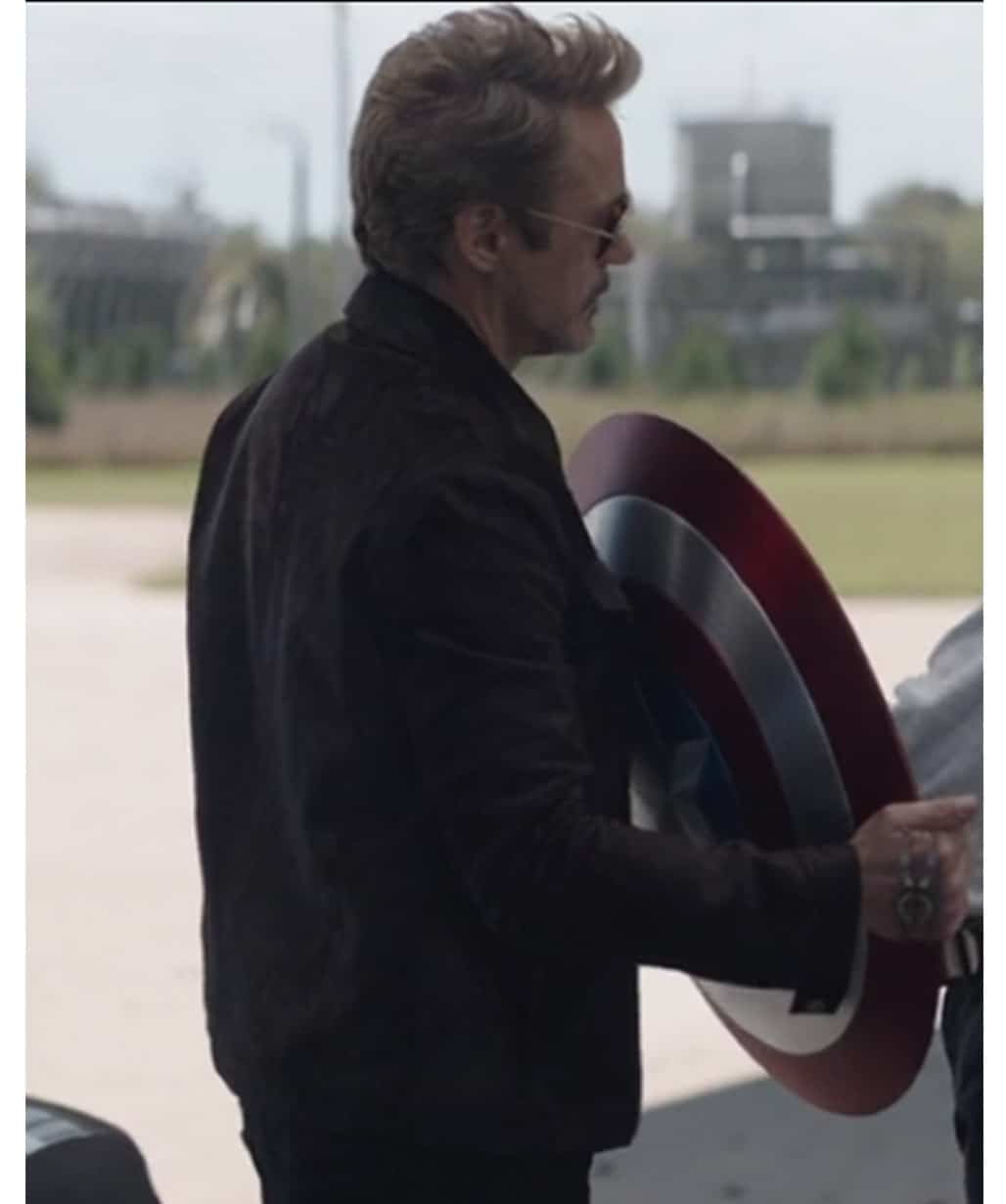 Avengers Endgame Tony Stark Iron Man Black Cotton Jacket