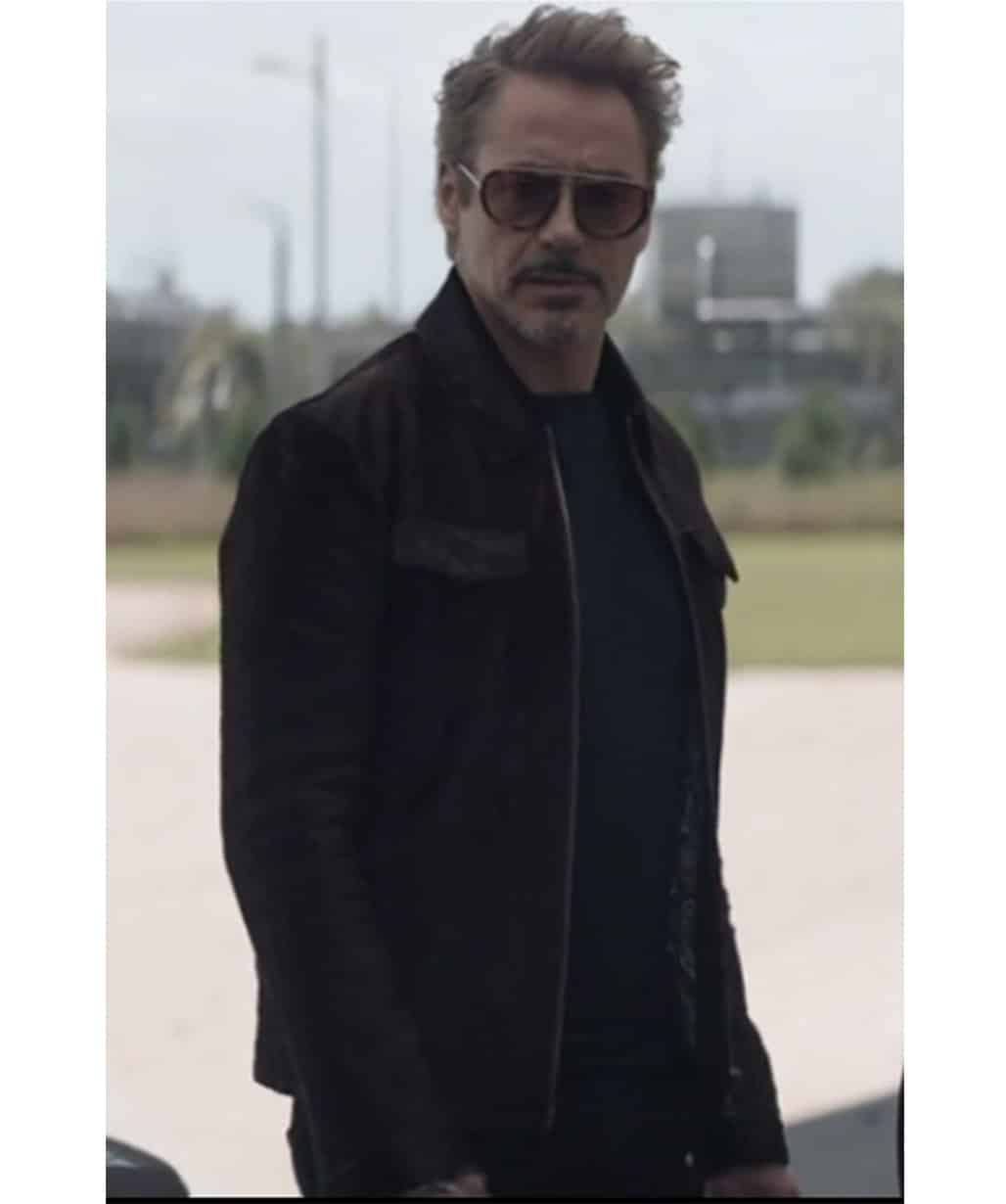 Avengers Endgame Tony Stark Iron Man Black Cotton Jacket