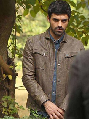 Sean Teale The Gifted Eclipse Brown Leather Jacket