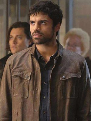 Sean Teale The Gifted Eclipse Brown Leather Jacket