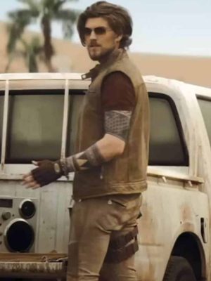 Amadeus Serafini Hidden Strike Brown Suede Leather Vest