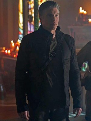 Christopher Pike Star Trek Discovery Anson Mount Black Leather Jacket