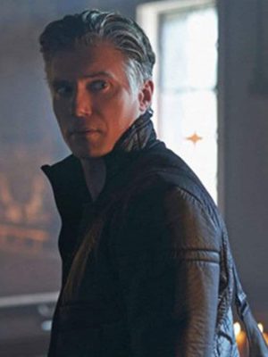 Christopher Pike Star Trek Discovery Anson Mount Black Leather Jacket