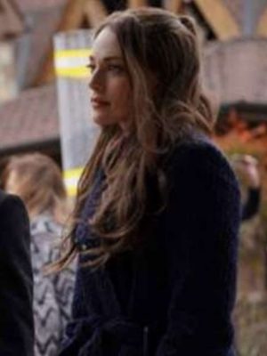 Legacies SO3 Hope MiKaelson Navy Wool Coat