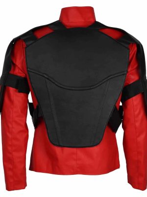Deadshot Will Smith Suicide Squad Red And Black Faux Leather Jacket