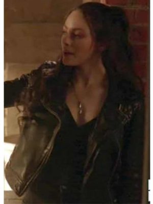 Hope Mikaelson Outfits Legacies SO4 Episode 8 Quilted Leather Jacket