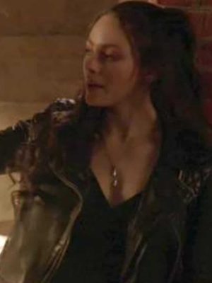 Hope Mikaelson Outfits Legacies SO4 Episode 8 Quilted Leather Jacket