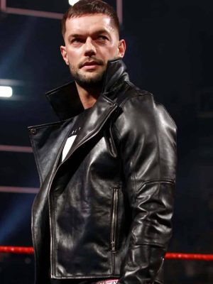 WWE Finn Balor Black Leather Jacket