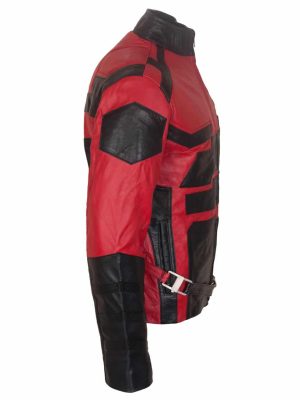 Daredevil Charlie Cox Red Leather Jacket