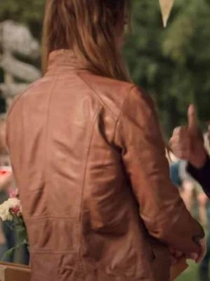 Melinda Monroe Virgin River S02 Alexandra Breckenridge Brown Leather Jacket