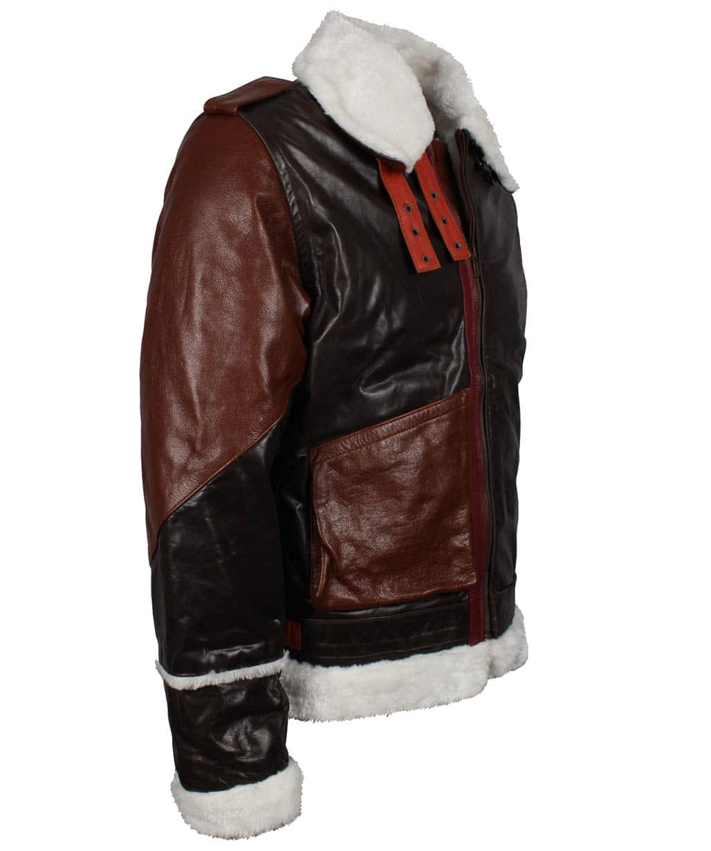 Rocky Balboa Rocky Sylvester Stallone Fur Leather Jacket